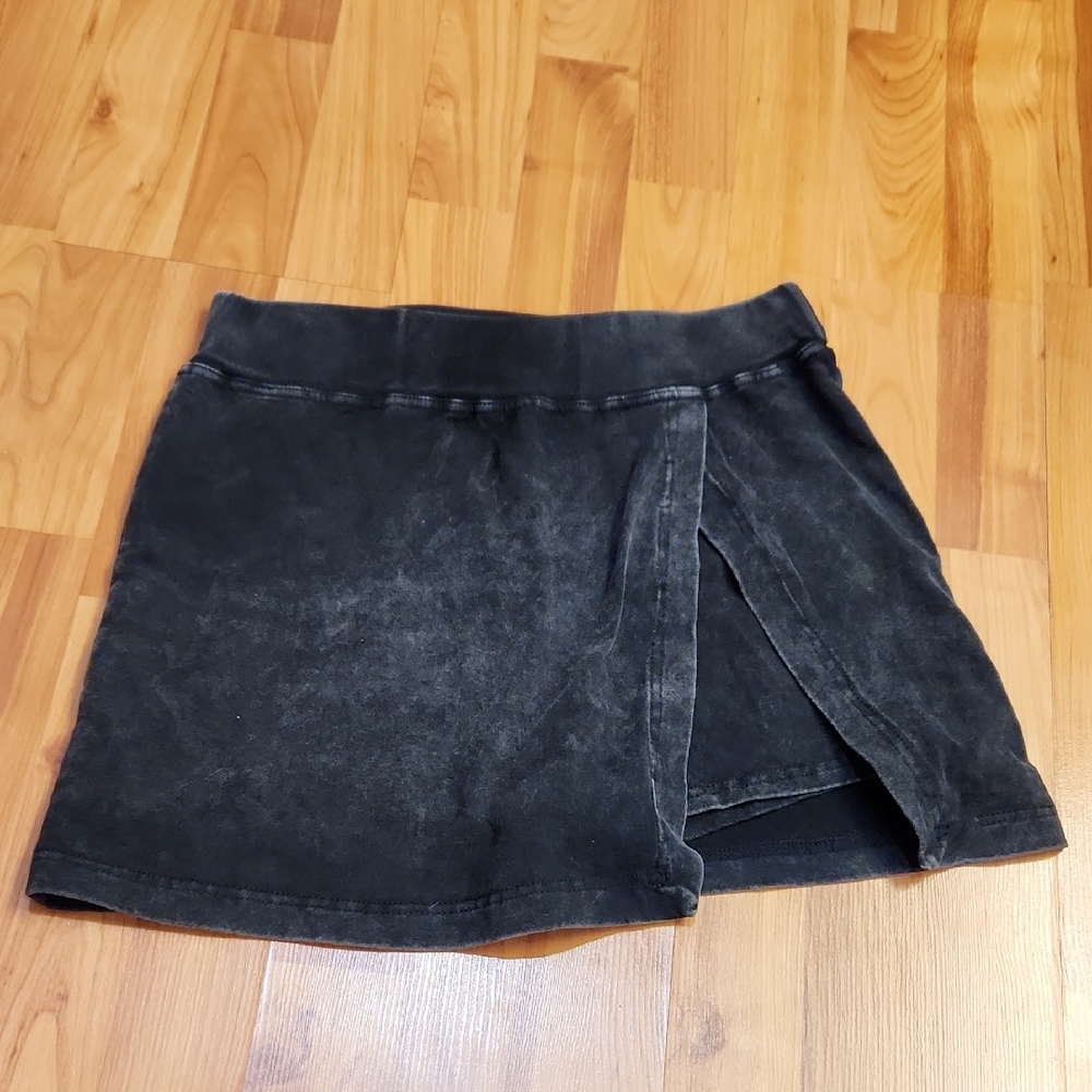 Black Stretchy Mini Skort